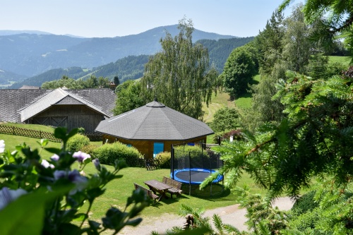 Pool und Spielwiese vom Gästehaus Bischof, Schöder, Murau-Kreischberg